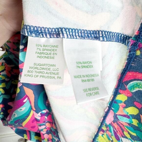 Lilly Pulitzer Sophie Dress in Beautiful Navy Beach Loot Women’s Size Small S - Picture 9 of 11